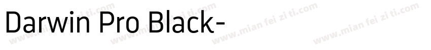 Darwin Pro Black字体转换